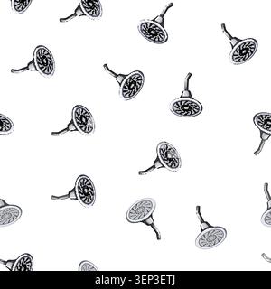 pattern bathroom shower head cartoon. hygiene clean, wash falling, modern spray bathroom shower head sign vector Stock Vector