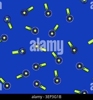seamless pattern bladeless hand electric fan cartoon. held quiet, lightweight adjustable, personal desk bladeless hand electric fan sign vector Stock Vector