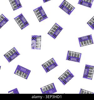 pattern electronic synthesizer audio cartoon. electronic synthesizer audio sign vector Stock Vector