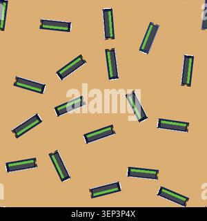 seamless pattern hard ssd storage cartoon. solid technology, hardware memory hard ssd storage sign vector Stock Vector