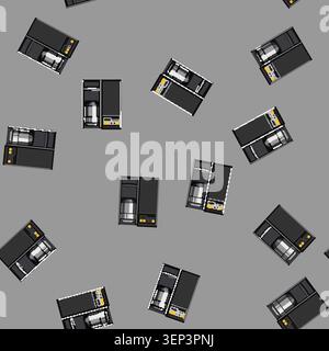 seamless pattern machine capsule coffee maker cartoon. drink breakfast, cafe caffeine machine capsule coffee maker sign vector Stock Vector