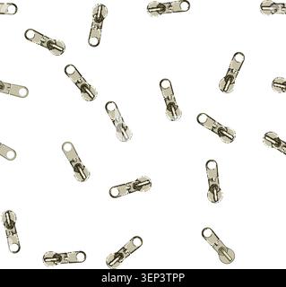 pattern textile zipper puller cartoon. apparel collection, flat sketch, wear zip textile zipper puller sign vector Stock Vector