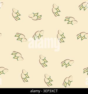 pattern child kid slippers cartoon. baby childhood, comfortable cute, lifestyle animal child kid slippers sign. seamless vector illustration Stock Vector
