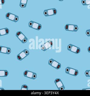 pattern technology fingerprint door lock cartoon. access biometric, keyless authentication, modern installation technology fingerprint door lock sign. Stock Vector