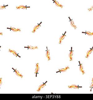 pattern light sword effect cartoon. energy ui, animation abstract, comic lightsaber light sword effect sign vector Stock Vector