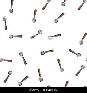 pattern beverage portafilter coffee cartoon. morning filter, brown hot, fresh black beverage portafilter coffee sign vector Stock Vector