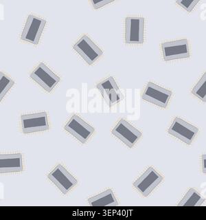 pattern semiconductor microchip cartoon. technology silintegrated, device memory, transistor nanotechnology semiconductor microchip sign. seamless vec Stock Vector