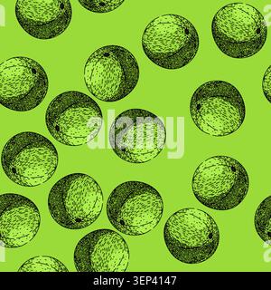 pattern fruit amla hand drawn. berry indian, green ingredient, fresh vegetarian fruit amla vector sketch illustration Stock Vector