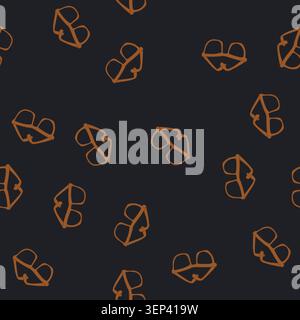 pattern wearable glasses for the blind cartoon. enhancement aid, device solution, sight navigation wearable glasses for the blind sign. seamless vecto Stock Vector