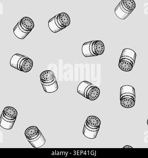 seamless pattern pressure faucet aerator cartoon. efficiency installation, attachment spray, stream restrictor pressure faucet aerator sign vector Stock Vector