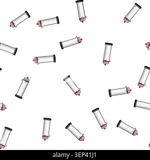 pattern blender milk frother cartoon. mixer foamer, coffee bubbles blender milk frother sign vector Stock Vector