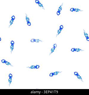 pattern energy laser gun beam cartoon. futuristic technology, scifi plasma, ray light energy laser gun beam sign vector Stock Vector