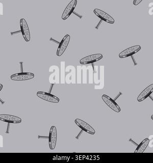 seamless pattern spray shower head cartoon. object spa, liquid silver, home metal spray shower head sign vector Stock Vector