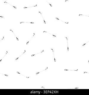 pattern reacher grabber tool cartoon. reach graphic, long symbol, object litter reacher grabber tool sign vector Stock Vector