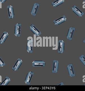 seamless pattern document photo printer cartoon. print paper, computer scanner document photo printer sign vector Stock Vector
