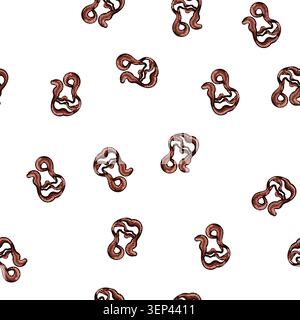 pattern dessert chocolate drip sause cartoon. sweet topping, ganache decadent, rich smooth dessert chocolate drip sause sign vector Stock Vector