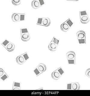 pattern heat smart thermostat cartoon. heat smart thermostat sign vector Stock Vector