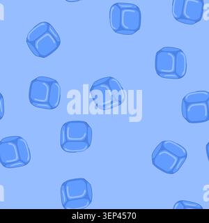 pattern steel ice cubes reusable cartoon. silicone plastic, gel nontoxic, dishwasher freezer steel ice cubes reusable sign. seamless vector illustrati Stock Vector