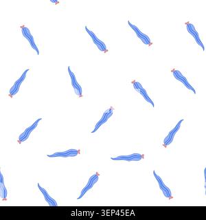 pattern infection parasite cartoon. disease organism, transmission protozoa, helminth nematode infection parasite sign. seamless symbol vector illustr Stock Vector