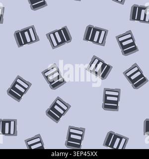 pattern videos sd card cartoon. music data, format device, camera smartphone videos sd card sign. seamless vector illustration Stock Vector