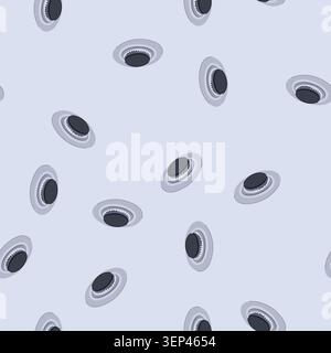 pattern blue stove burner cartoon. home oven, heat propane, cook hob blue stove burner sign. seamless vector illustration Stock Vector