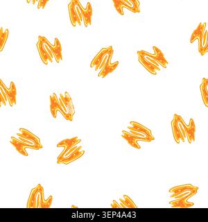 pattern basalt lava puddle cartoon. igneous molten, crust fissure, caldera pyroclastic basalt lava puddle sign. seamless symbol vector illustration Stock Vector
