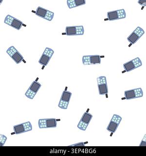 pattern map handheld gps cartoon. outdoor hand, trekking hike, navigator receiver map handheld gps sign. seamless symbol vector illustration Stock Vector