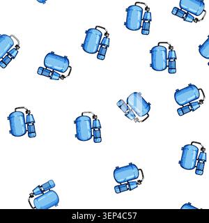 pattern clean water pump cartoon. filter plumbing, pipe purification, equipment repair clean water pump sign vector Stock Vector