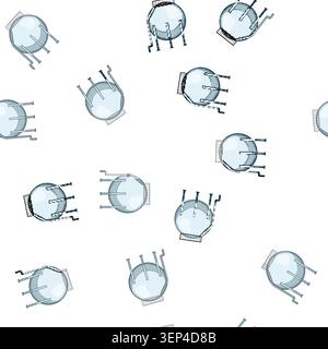 pattern refinery oil tank storage cartoon. distribution safety, maintenance inspection, regulation environment refinery oil tank storage sign vector Stock Vector