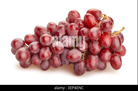 red grape path isolated on white Stock Photo