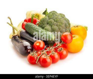 vegetable mix path isolated on white Stock Photo