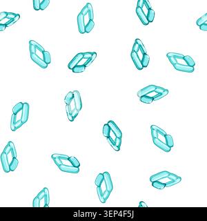 pattern bed inflatable mattress pool cartoon. surface water, above float, top woman bed inflatable mattress pool sign vector Stock Vector