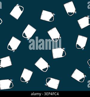 seamless pattern bpafree canister plastic cartoon. ecofriendly versatile, transparent sealable, foodgrade portable bpafree canister plastic sign vecto Stock Vector