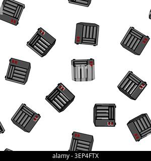 pattern Network attached storage device providing robust data archiving and reliable information management for business and personal cloud computing Stock Vector