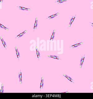 seamless pattern malfunction glitch error cartoon. anomaly disruption, flaw issue, defect problem malfunction glitch error sign vector Stock Vector