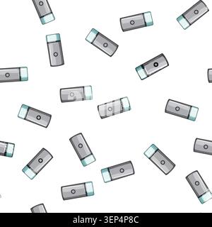 pattern drink coffee grinder electric cartoon. drink coffee grinder electric sign vector Stock Vector