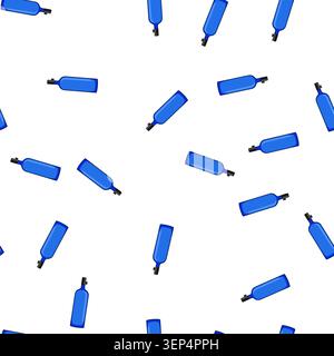pattern sitting diving cylinder cartoon. co2 snorkeling, man bottle, gear equipment sitting diving cylinder sign vector Stock Vector