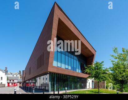 The Y Gaer Museum, Art Gallery and Library, Brecon (Welsh: Aberhonddu), Powys, Wales, UK Stock Photo