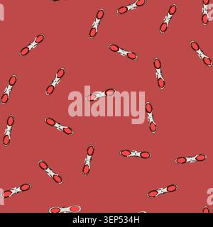seamless pattern line clothespin cartoon. secure hold, fastener clip, hanger wash line clothespin sign vector Stock Vector