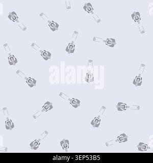 pattern backpack zipper puller cartoon. template pocket, pant cord, sketch cad backpack zipper puller sign. seamless vector illustration Stock Vector