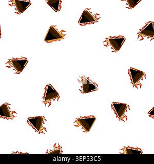 pattern interface fire game button cartoon. ui space, gui menu, kit play interface fire game button sign vector Stock Vector