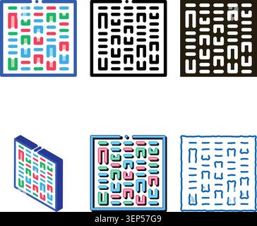Paternity Genetics Test Icon Vector. Outline Paternity Genetics Test Sign. Isolated Contour minimal Symbol Stock Vector