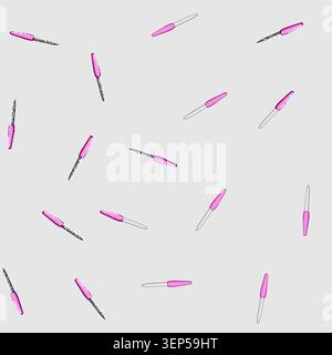 seamless pattern buffer nail file cartoon. shape polish, care tool, salon beauty buffer nail file sign vector Stock Vector
