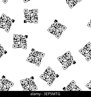 pattern indicators qr code label cartoon. gauges lights, display console, interface style indicators qr code label sign vector Stock Vector
