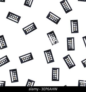 pattern Loyalty card with progress stamps and points display showing membership rewards, discounts and incentives for repeat customers in retail and l Stock Vector