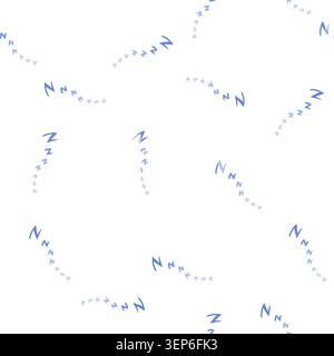 pattern dream sleep zzz cartoon. nap snooze, slumber doze, unwind recharge dream sleep zzz sign. seamless symbol vector illustration Stock Vector