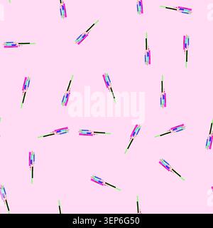 seamless pattern disruption glitch error cartoon. flaw issue, defect problem, breakdown distortion disruption glitch error sign vector Stock Vector