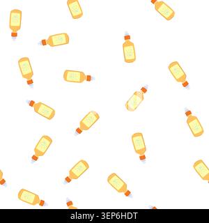 pattern relief nasal spray bottle cartoon. decongestant mist, rinse squeeze, applicator nozzle relief nasal spray bottle sign. seamless symbol vector Stock Vector