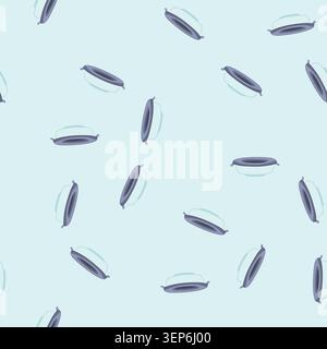 pattern box glass container cartoon. healthy clear, kitchen cooking, empty organic box glass container sign. seamless vector illustration Stock Vector