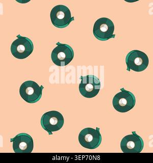 seamless pattern sticky electrical tape cartoon. black sticker, repair equipment, insulation roll sticky electrical tape sign vector Stock Vector